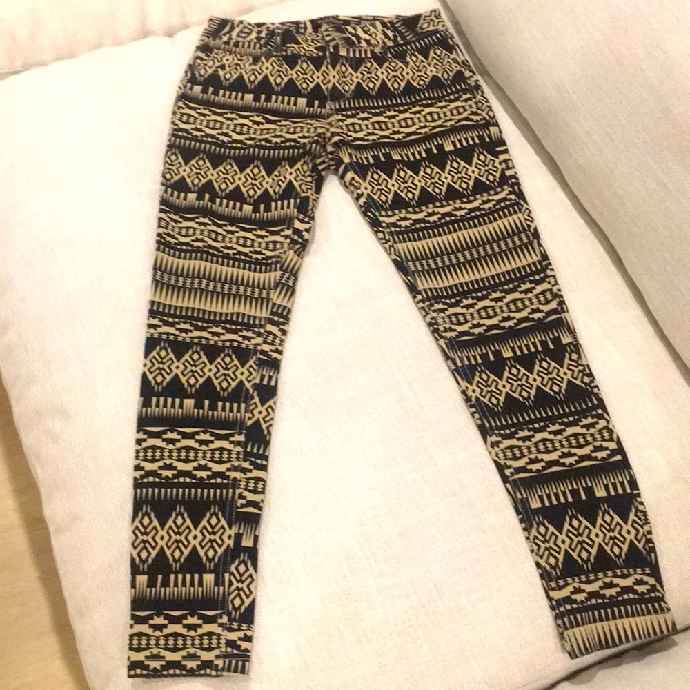 Aztec skinny jeans
